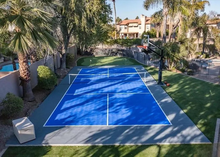 Palm Tree Paradisesportcourtputting Greentetherballgame Roomheated Poolspa Villa Phoenix