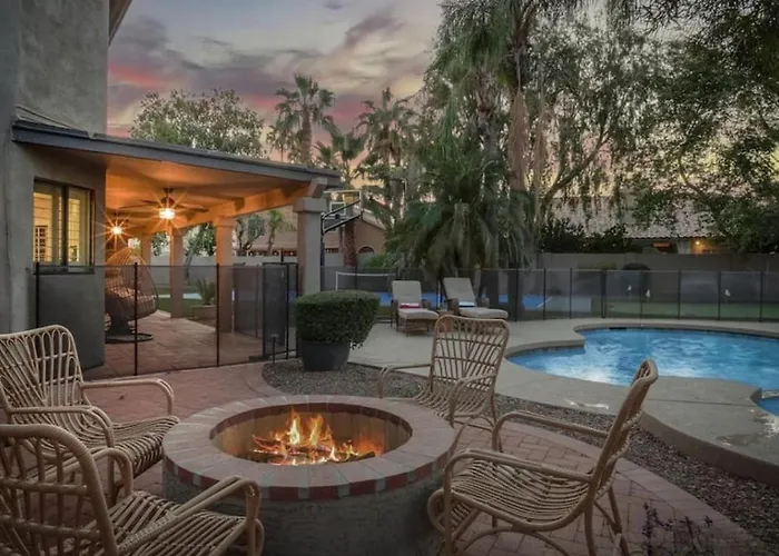 Villa Palm Tree Paradisesportcourtputting Greentetherballgame Roomheated Poolspa Phoenix