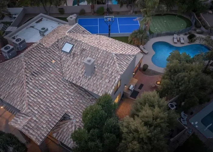 Villa Palm Tree Paradisesportcourtputting Greentetherballgame Roomheated Poolspa Phoenix